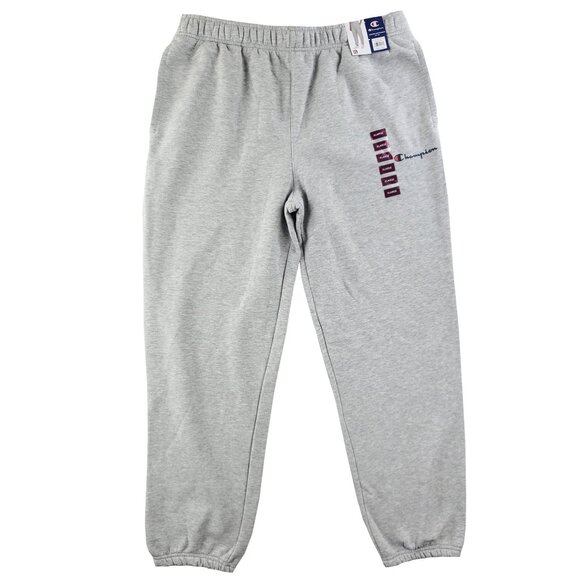 Champion Jogger Sweatpants Fleece Oxford Heather Gray Sportswear Men's XL NWT - Picture 1 of 9